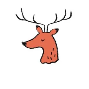 Illustration of a deer