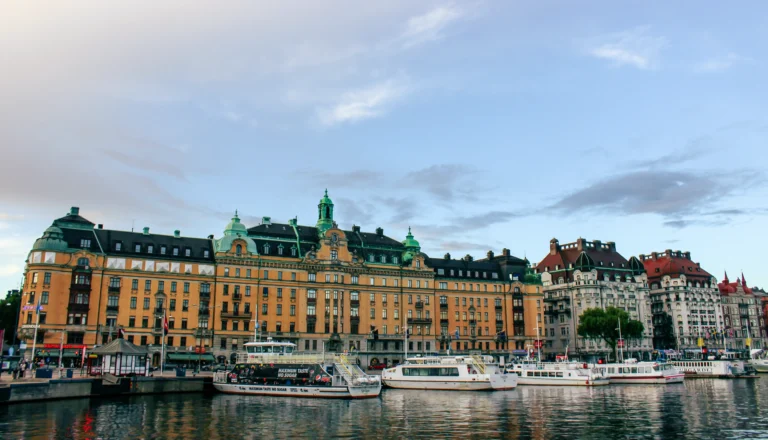 Strandvägen waterfront architecture, Stockholm