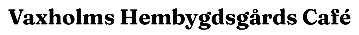 Vaxholms Hembygdsgårds Café logo