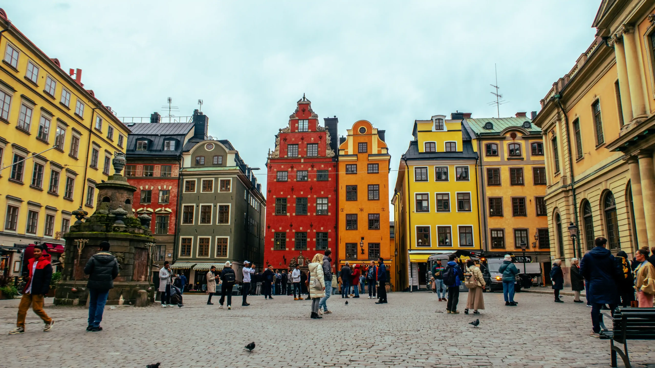 Gamla Stan and Riddarholmen across the water in Stockholm