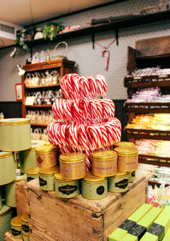 Traditional candy shop in Gamla Stan