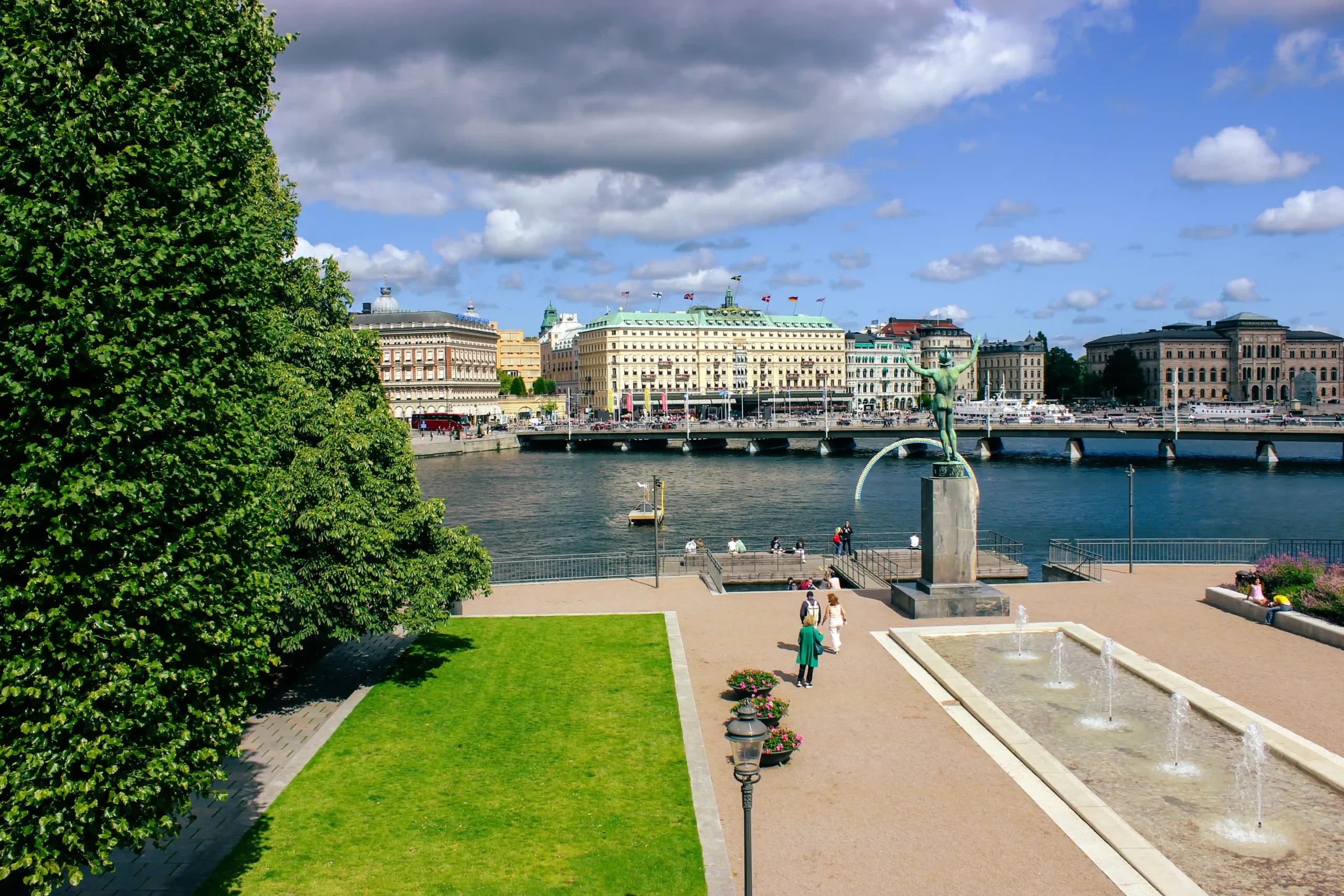 Riddarholmen viewed from Gamla Stan in Stockholm