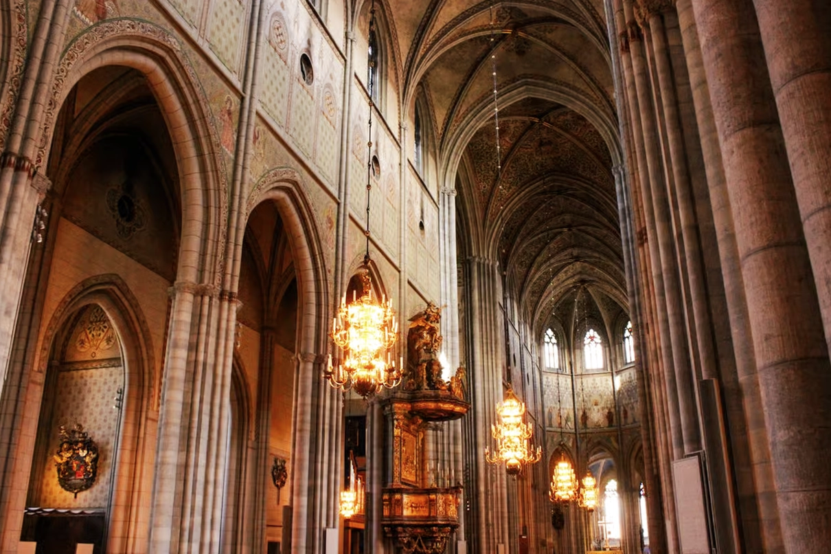 Inside Uppsala Cathedral, one of Scandinavia’s oldest and largest