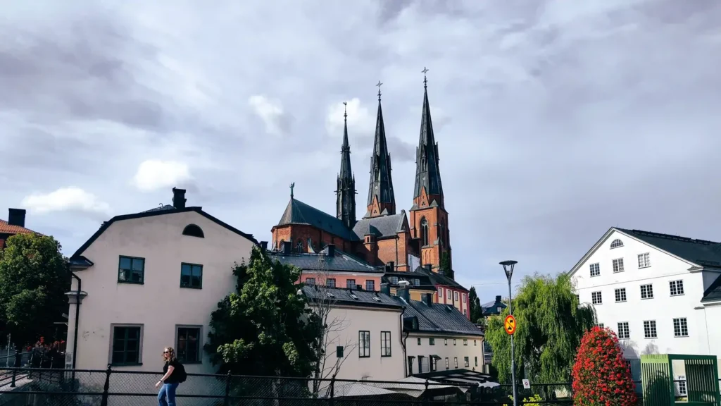 The exterior of Uppsala Cathedral